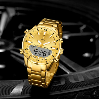 Reloj Luminoso para Hombre con Banda de Acero - Diseño Moderno y Elegante