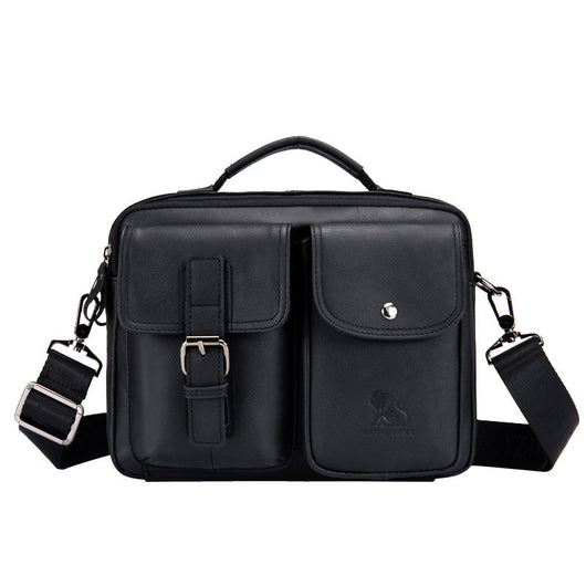Bolsa Diagonal de Cuero Genuino para Hombre - Image 4