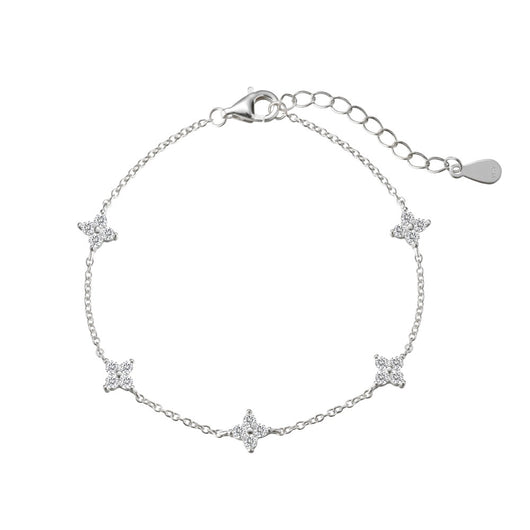 Collar y Pulsera de Plata Esterlina 925 Diseño Estrellado con Zirconia para Mujer - Image 7