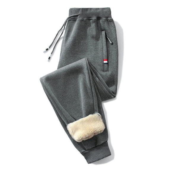 Calça Esportiva Casual Masculina Grossa de Lã Cashmere