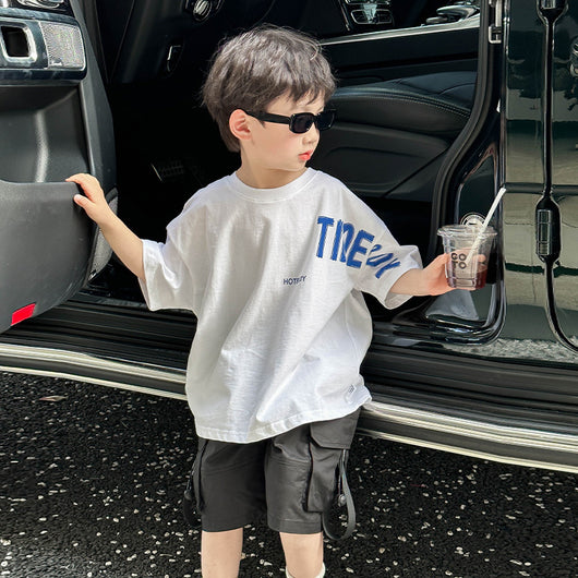 Playera Suelta de Verano para Niño