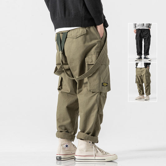 Pantalones Overol con Tirantes Estilo Americano para Hombre