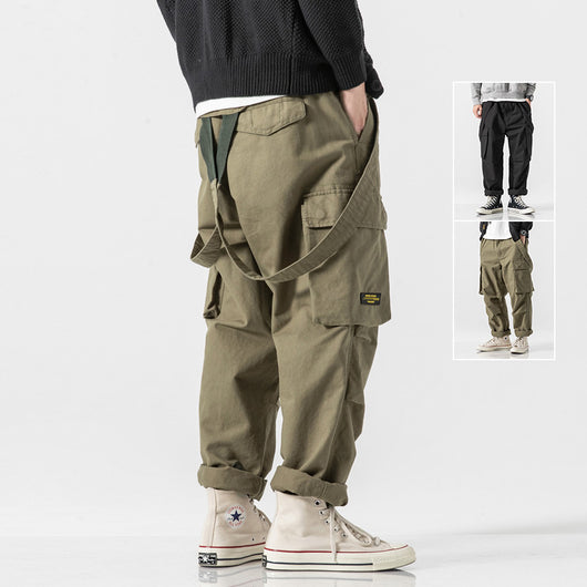 Pantalones Overol con Tirantes Estilo Americano para Hombre