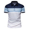 Polo Hombre Rayas Contraste - Camiseta Manga Corta Estilo Europeo
