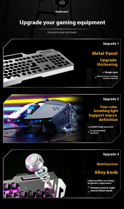 Teclado Mecánico Gaming con Perilla de Control Ergonómica - Image 42