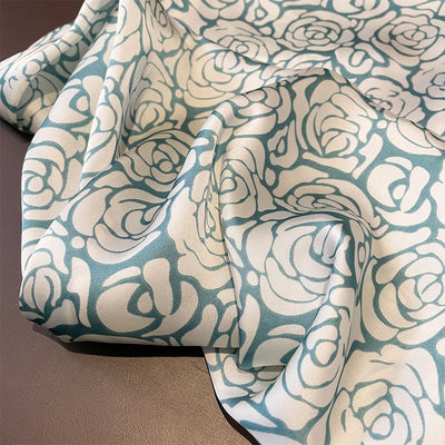 Pañuelo de Seda Estampado Versátil - Banda Decorativa para Cabello y Accesorios - Image 15