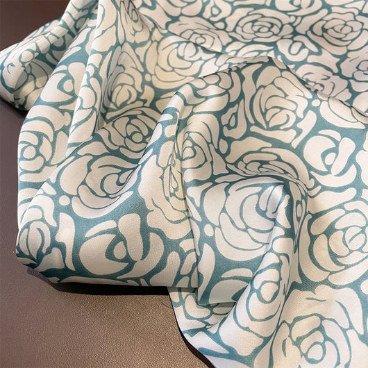 Pañuelo de Seda Estampado Versátil - Banda Decorativa para Cabello y Accesorios - Image 15