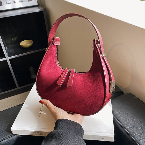 Bolso de Mano Elegante Efecto Mate para Mujer - Diseño Francés Minimalista