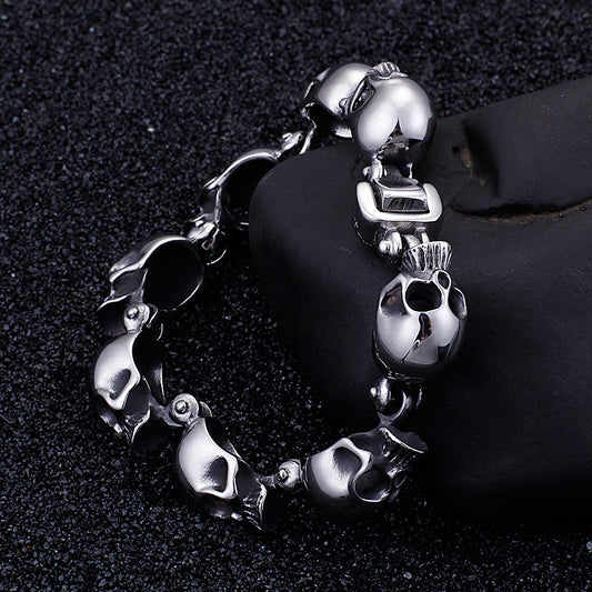 Pulsera de Calavera Tridimensional