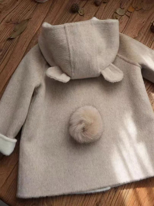 Abrigo Reversible de Lana Cachemira Doble Cara para Otoño e Invierno - Image 10