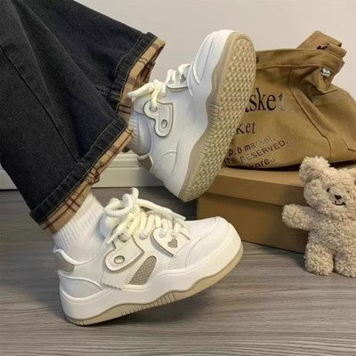 Zapatillas Deportivas Plataforma para Mujer - Blancas Estilo Board - Image 9
