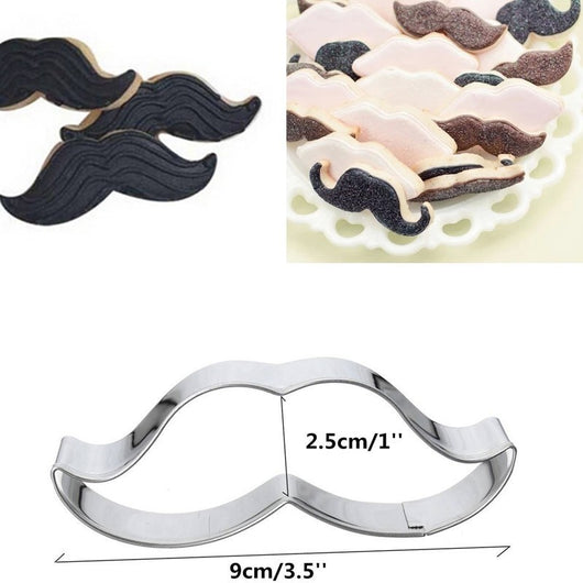 Molde de Acero Inoxidable para Galletas con Diseño de Bigote - Image 6