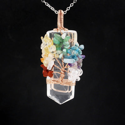 Colgante Árbol de la Vida con Cristal en Forma de Espada - Image 7