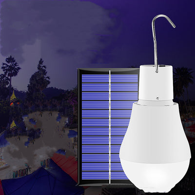 Bombilla LED Recargable USB con Panel Solar Portátil