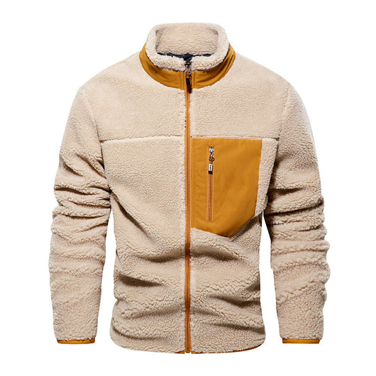 Chaqueta Casual de Terciopelo de Cordero Imitado - Image 7