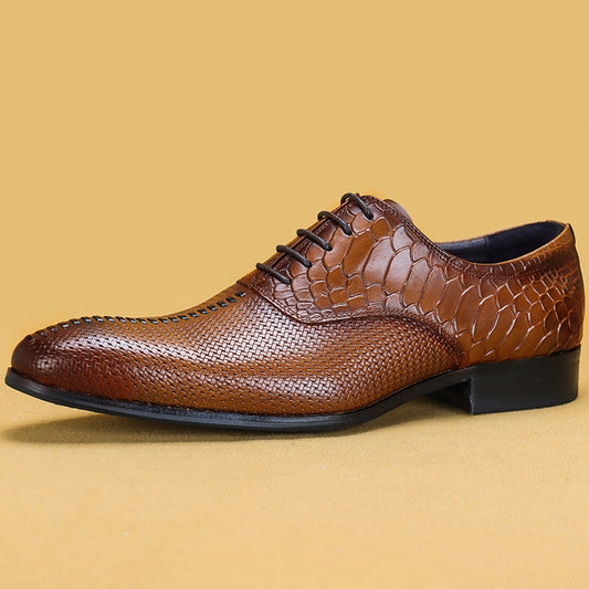 Zapatos Formales de Cuero Premium para Hombre - Diseño Puntiagudo Ejecutivo