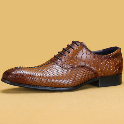 Zapatos Formales de Cuero Premium para Hombre - Diseño Puntiagudo Ejecutivo