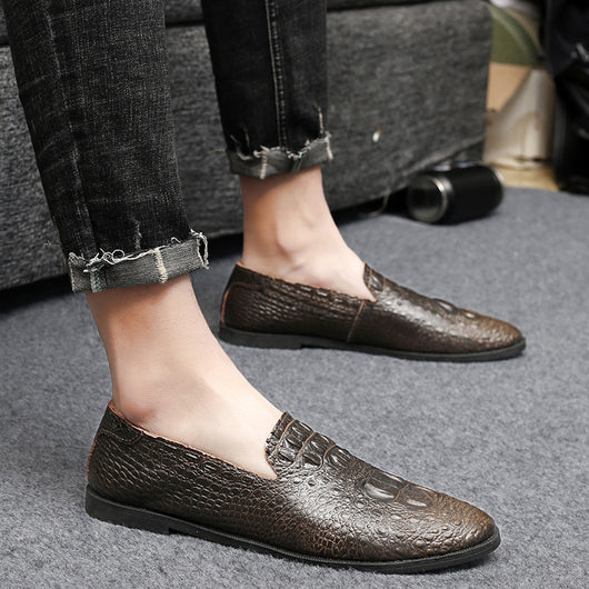 Zapatos Casuales de Cuero Negro Estilo Coreano - Versátiles y Modernos - Image 4