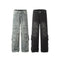 Jeans Casuales Hombre con Múltiples Bolsillos - Estilo Street Lavado Pesado