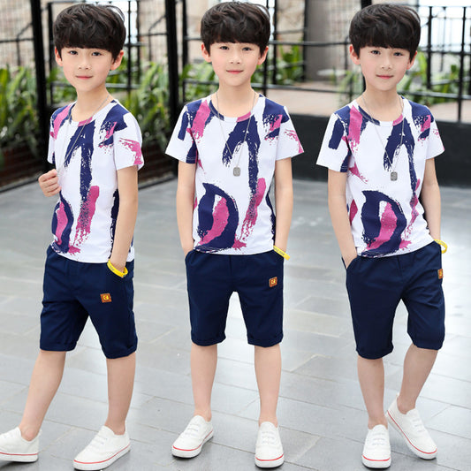 Conjunto Deportivo de Verano para Niños - Dos Piezas Cómodo y Fresco