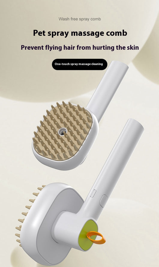 Cepillo Masajeador Eléctrico con Spray para Mascotas - Gatos y Perros - Image 8