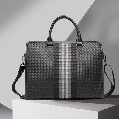 Maletín Profesional Hombre Crossbody Tejido - Bolsa Ejecutiva para Computadora - Image 7