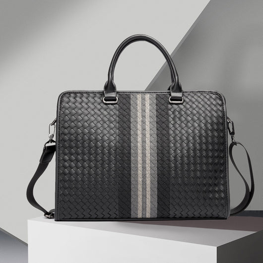 Maletín Profesional Hombre Crossbody Tejido - Bolsa Ejecutiva para Computadora - Image 7