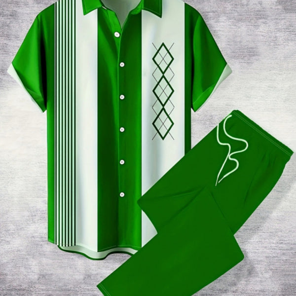 Conjunto Casual de Camisa y Pantalón para Hombre - Estilo Moderno