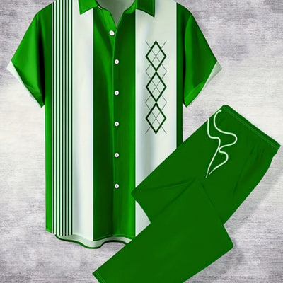 Conjunto Casual de Camisa y Pantalón para Hombre - Estilo Moderno