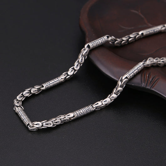 Collar Vintage Tailandés para Hombre en Plata Esterlina S925 - Image 4