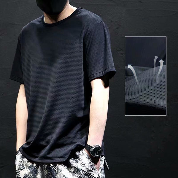 Camiseta Oversize Cuello Redondo Talla Grande para Hombre