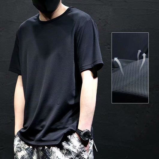 Camiseta Oversize Cuello Redondo Talla Grande para Hombre