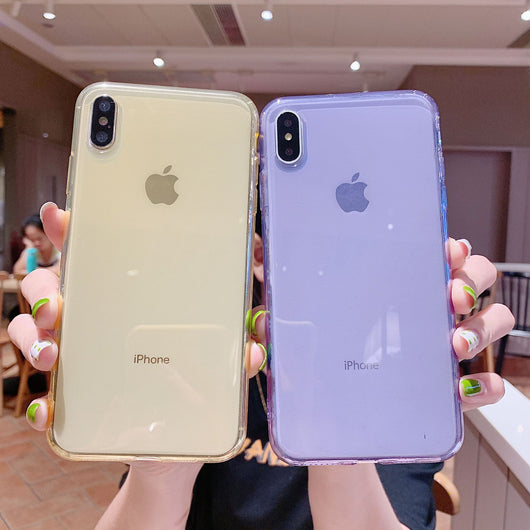 Funda Transparente Colorida a Prueba de Caídas para Celular - Image 16