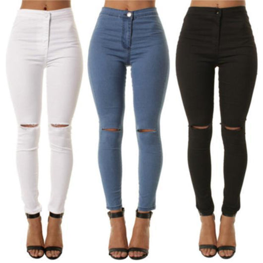 Pantalones Vaqueros Rasgados para el Verano - Image 3