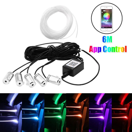 Luz Ambiental LED Fibra Óptica 64 Colores para Auto - Image 18