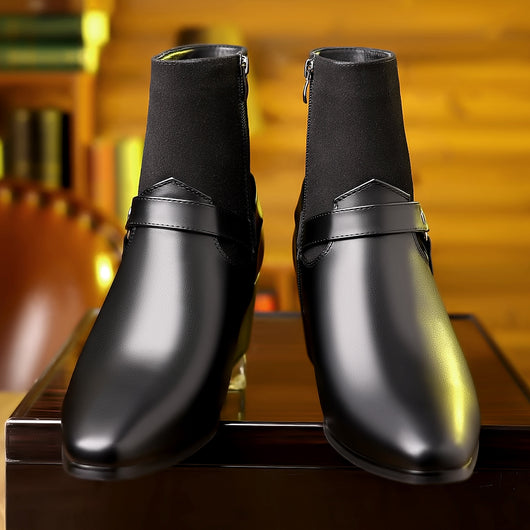 Botas Casuales Hombre Estilo Británico Punta Fina - Image 7