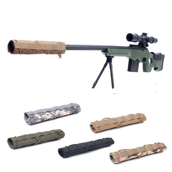 Funda Protectora Camuflada para Silenciador de Armas de Caza para uso en Ecuador