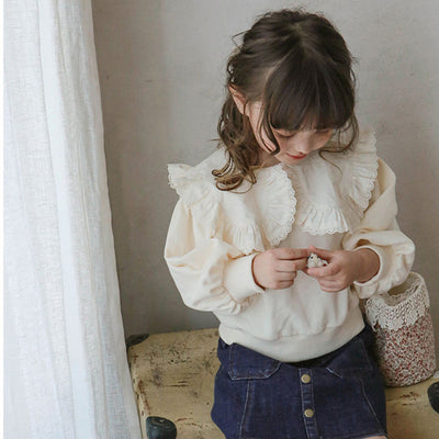 Suéter Infantil con Solapa Grande Estilo Dulce - Image 10