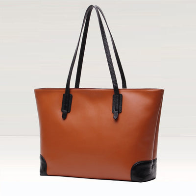 Bolso de Cuero Premium Bicolor - Diseño Europeo Moderno - Image 10