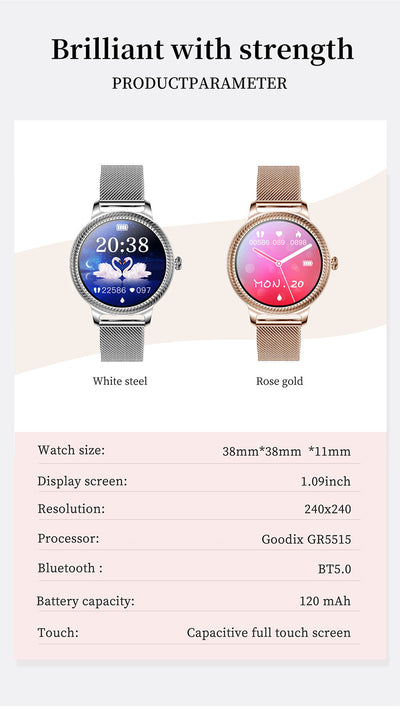 Reloj Inteligente AK38 con Monitor de Frecuencia Cardíaca y Bluetooth - Image 21