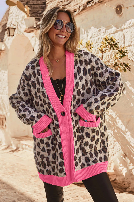 Cardigan Largo Estampado Leopardo para Mujer - Diseño Suelto y Elegante - Image 10