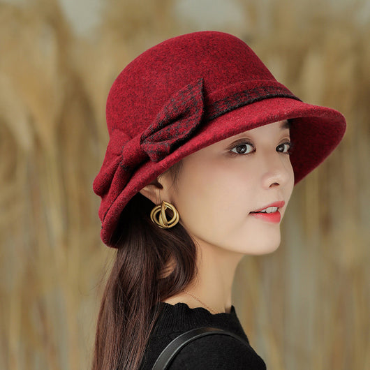 Gorro de Lana con Moño para Mujer - Estilo Elegante y Cálido - Image 6