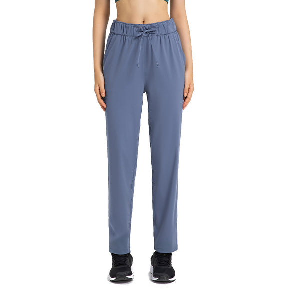 Pantalones Rectos Cintura Elástica Ajustable para Mujer
