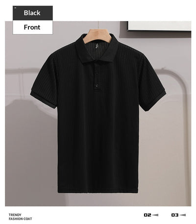 Camisa Ejecutiva Slim Fit de Manga Corta con Cuello Solapa - Image 17