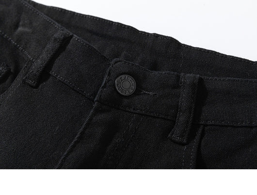 Jeans Negros Rotos Estilo Urbano para Hombre - Image 18