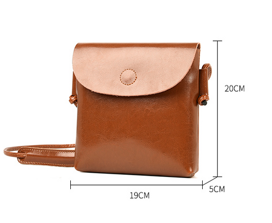 Bolso Mensajero de Cuero Suave para Mujer - Estilo Contemporáneo - Image 9
