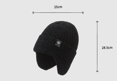 Gorro de Lana Cálido con Forro Polar para Hombre - Invierno - Image 10