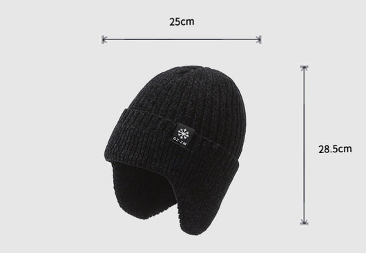 Gorro de Lana Cálido con Forro Polar para Hombre - Invierno - Image 10