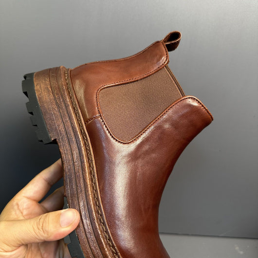 Botas Martin de Cuero Genuino Estilo Retro para Hombre - Image 27