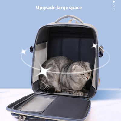 Mochila Transportín para Gatos - Diseño Versátil Todo Clima - Image 4
